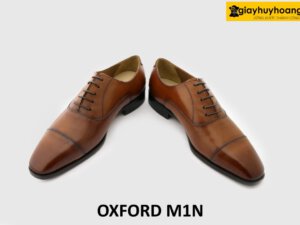 Giày da oxford nam mũi vuông nhọn phong cách M1N 003
