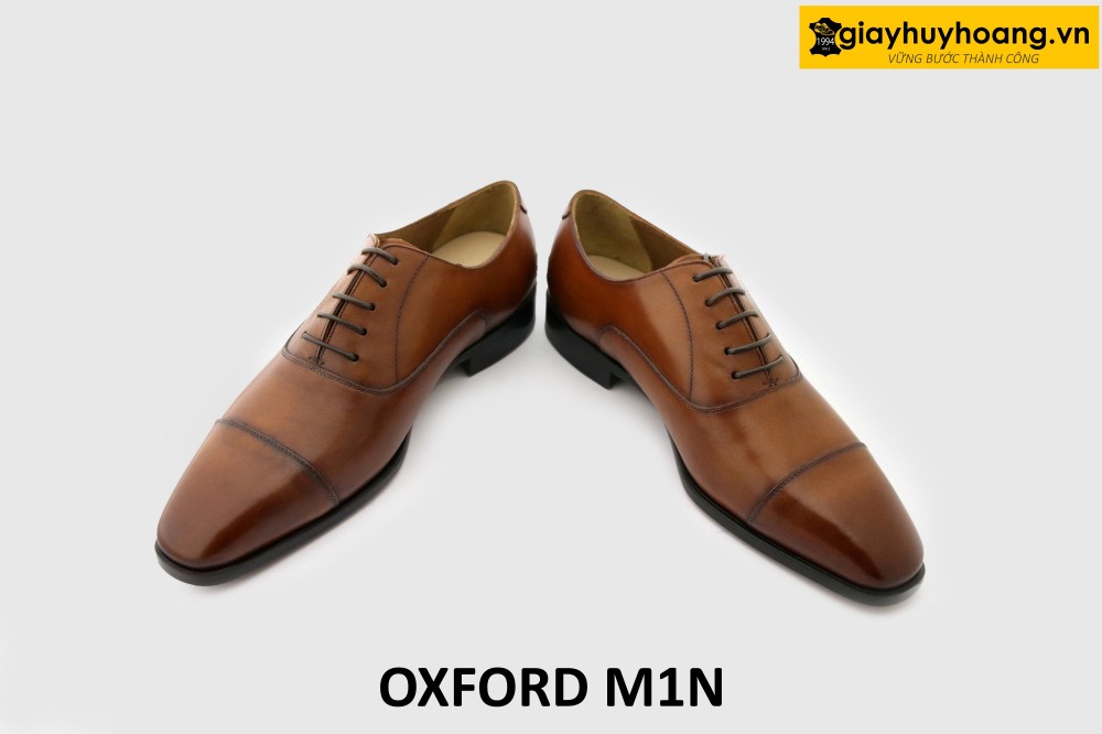 ban-giay-oxford-da-nam-da-bo-thu-cong-m1n-bo-002 Giày da oxford nam mũi vuông nhọn phong cách M1N 003