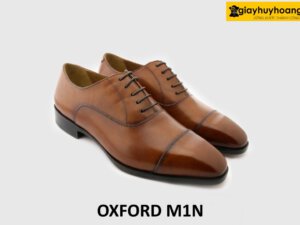 Giày da oxford nam mũi vuông nhọn phong cách M1N 002