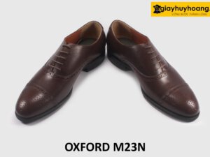 Giày tây oxford nam màu nâu đế khâu M23N 004