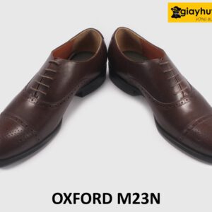 Giày tây oxford nam màu nâu đế khâu M23N 004