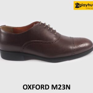 Giày tây oxford nam màu nâu đế khâu M23N 001