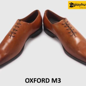 Giày da oxford nam trơn 1 miếng liền M3 003