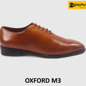 Giày da oxford nam trơn 1 miếng liền M3 001