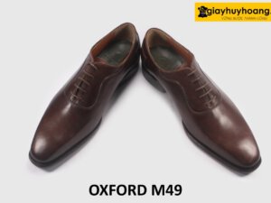Giày Oxford nam đế da bò khâu goodyear M49 004
