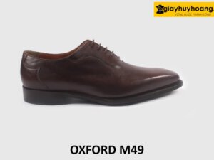 Giày Oxford nam đế da bò khâu goodyear M49 001