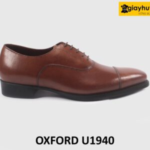Giày Oxford da bò công sở đơn giản nâu U1940 001