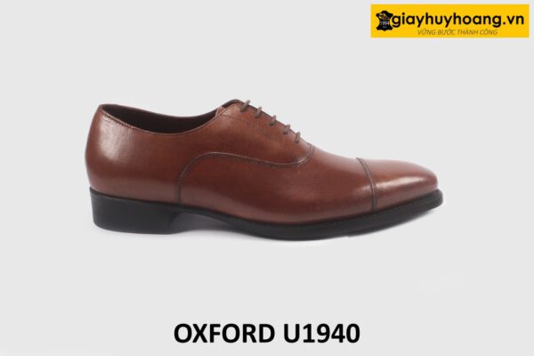 Giày Oxford da bò công sở đơn giản nâu U1940 001