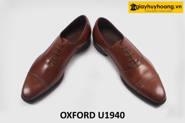 Giày Oxford da bò công sở đơn giản nâu U1940 005
