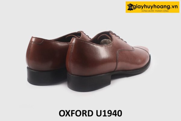 Giày Oxford da bò công sở đơn giản nâu U1940 004