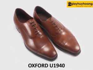 Giày Oxford da bò công sở đơn giản nâu U1940 003