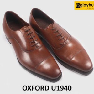 Giày Oxford da bò công sở đơn giản nâu U1940 003