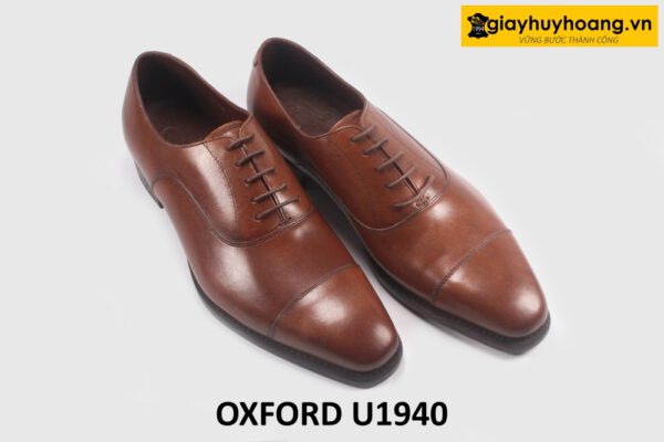 Giày Oxford da bò công sở đơn giản nâu U1940 003