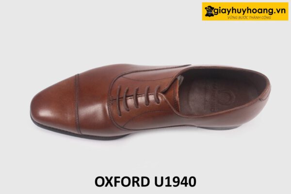 Giày Oxford da bò công sở đơn giản nâu U1940 002