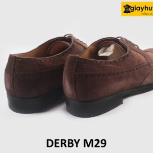 Giày da derby da lộn nam kiểu Wingtips M29 005