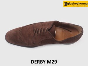 Giày da derby da lộn nam kiểu Wingtips M29 002