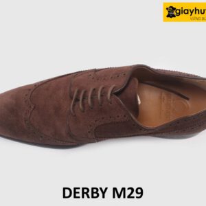 Giày da derby da lộn nam kiểu Wingtips M29 002
