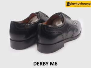 Giày da derby nam da bê thảo mộc Wingtips M6 005