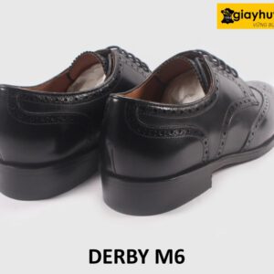 Giày da derby nam da bê thảo mộc Wingtips M6 005