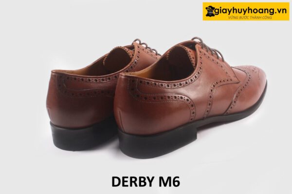 Giày tây derby nam đục lỗ cánh chim Wingtips M6 005