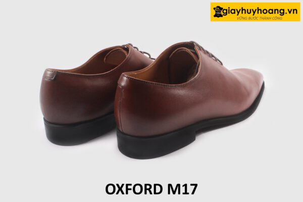 Giày oxford nam trơn 1 miếng liền mũi thon nhọn M17 005