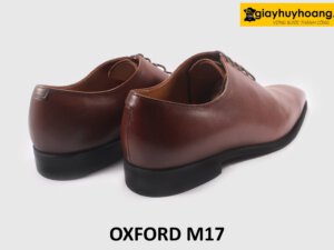 Giày oxford nam trơn 1 miếng liền mũi thon nhọn M17 005