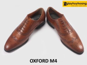 Giày oxford nam đục lỗ cánh chim cao cấp M4 004