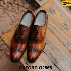 Giày da nam Brogues chính hãng thời trang Oxford O2565 001