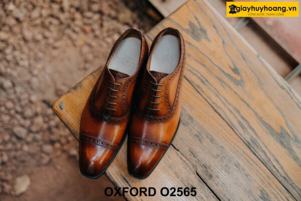 Giày da nam Brogues chính hãng thời trang Oxford O2565 001