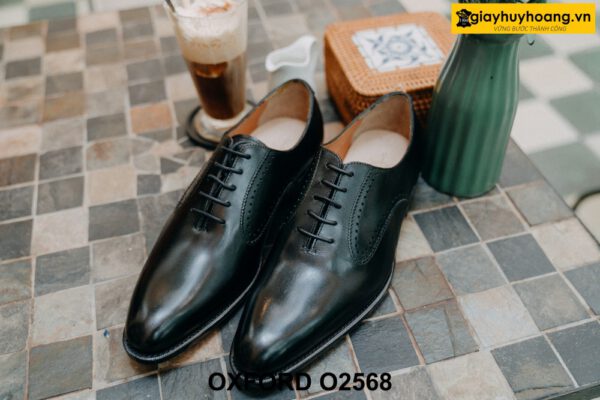 Giày da nam mũi trơn cá tính Oxford O2568 001