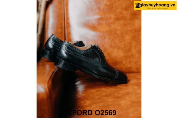 Giày tây nam chính hãng Semi Brogues Oxford O2569 005