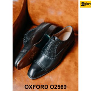 Giày tây nam chính hãng Semi Brogues Oxford O2569 004