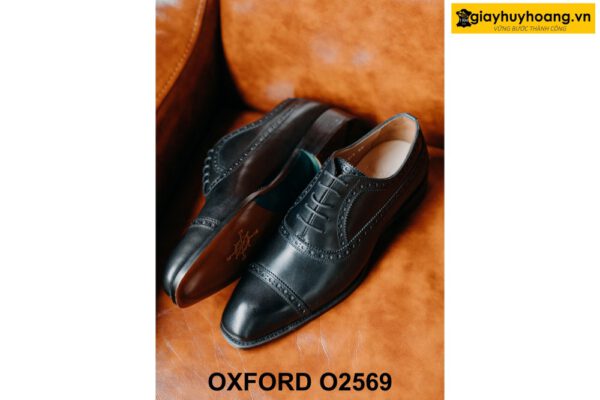 Giày tây nam chính hãng Semi Brogues Oxford O2569 004