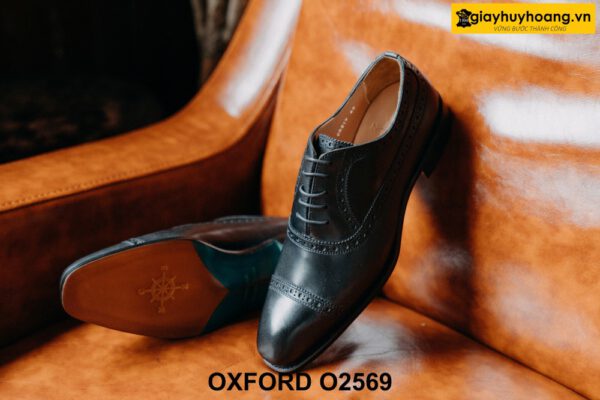 Giày tây nam chính hãng Semi Brogues Oxford O2569 003