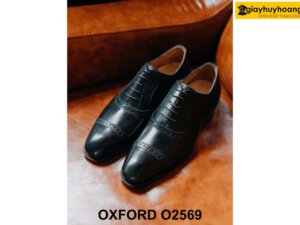 Giày tây nam chính hãng Semi Brogues Oxford O2569 002