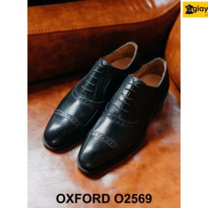 Giày tây nam chính hãng Semi Brogues Oxford O2569 002