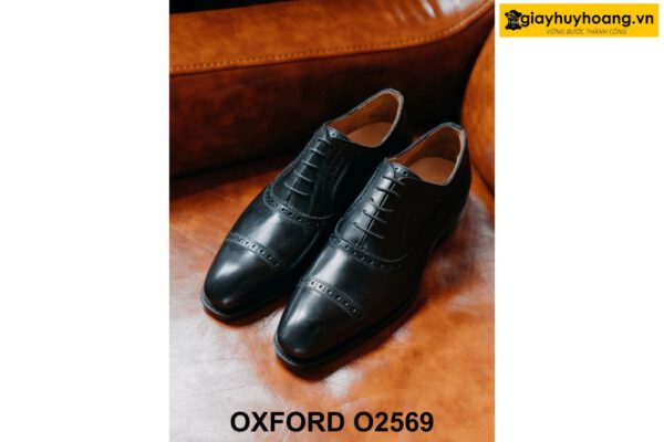 Giày tây nam chính hãng Semi Brogues Oxford O2569 002