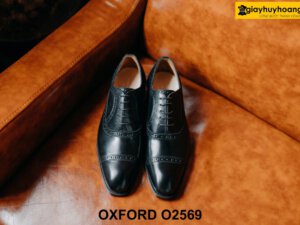 Giày tây nam chính hãng Semi Brogues Oxford O2569 001