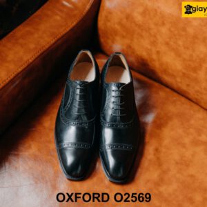 Giày tây nam chính hãng Semi Brogues Oxford O2569 001