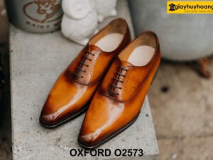 Giày thời trang nam da bê cao cấp Oxford O2573 001