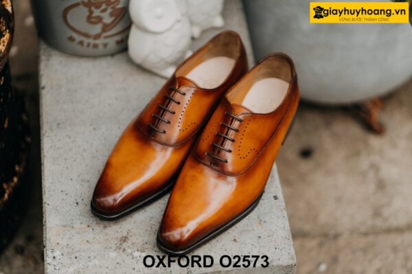 Giày thời trang nam da bê cao cấp Oxford O2573 001