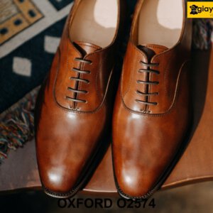 Giày da nam đế da bò cao cấp Oxford O2574 004