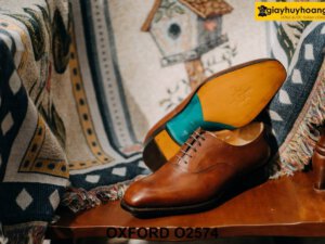 Giày da nam đế da bò cao cấp Oxford O2574 003