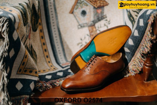 Giày da nam đế da bò cao cấp Oxford O2574 003