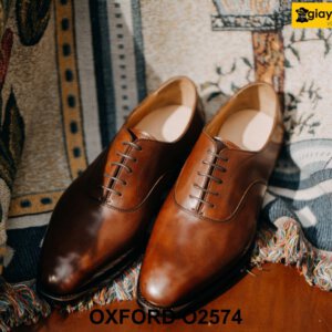 Giày da nam đế da bò cao cấp Oxford O2574 001