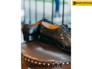 Giày da nam chính hãng buộc dây đẹp Oxford O2575 004