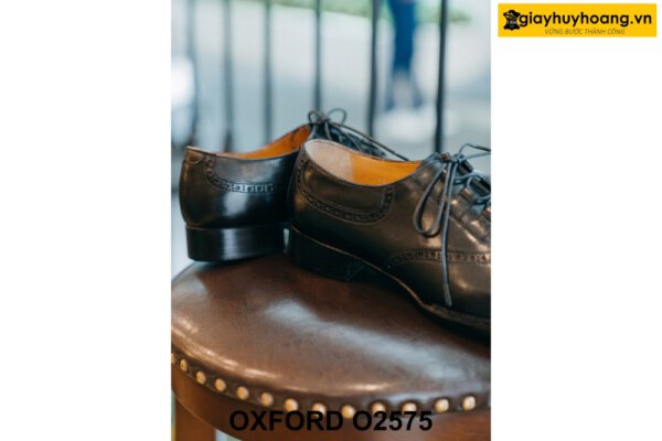 Giày da nam chính hãng buộc dây đẹp Oxford O2575 004