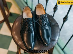 Giày da nam chính hãng buộc dây đẹp Oxford O2575 002
