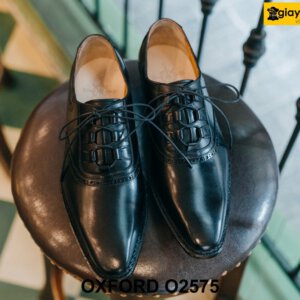 Giày da nam chính hãng buộc dây đẹp Oxford O2575 002