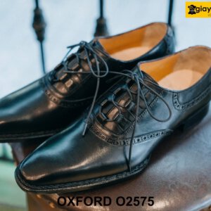 Giày da nam chính hãng buộc dây đẹp Oxford O2575 001